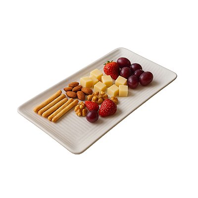 Petisqueira Retangular de Melamina – Praticidade e Estilo para Servir com Elegância