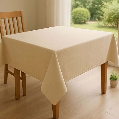 Toalha de Mesa Flanelada Retangular 138x210cm – Impermeável e Fácil de Limpar