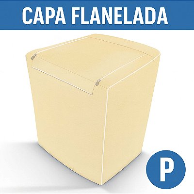Capa para Máquina de Lavar Flanelada Abertura Superior com Zíper Tamanho P