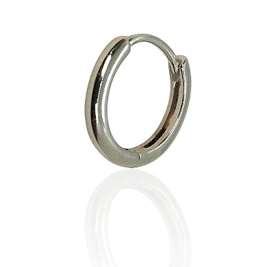 Brinco argola banhado prata