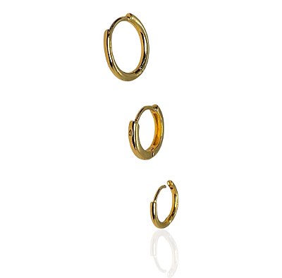 Brinco argola banhado ouro
