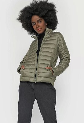 Jaqueta Puffer Hering Bolsos Verde