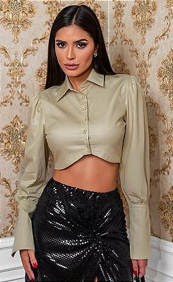 Camisa cropped