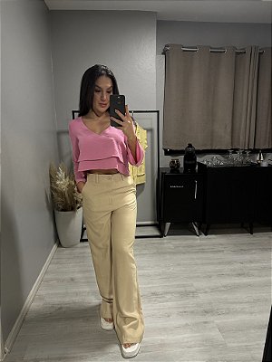 Calça pantalona Capri