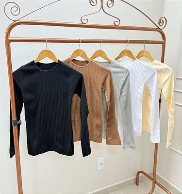 blusa termica canelada