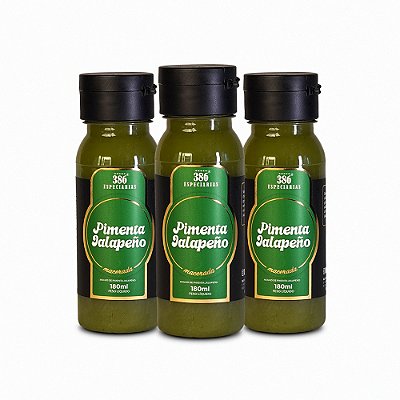 Molho de Pimenta Jalapeño - 3 unidades