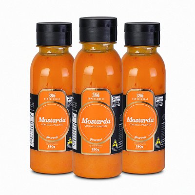 Mostarda com Mel e Pimenta - 3 unidades