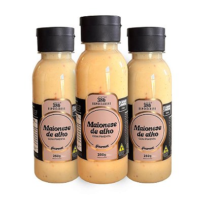 Maionese de Alho com Pimenta - 3 unidades