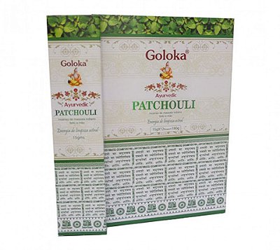 Goloka Ayurvedic Patchouli - Incenso indiano massala