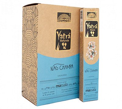 Yatra Naturals Massala Nag Champa - Incenso Indiano Premium