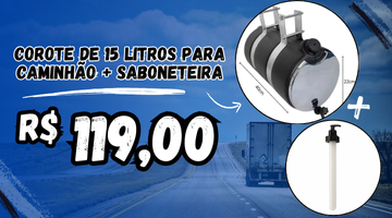 Corote 15 Litros Com Frente Espelhada + Saboneteira