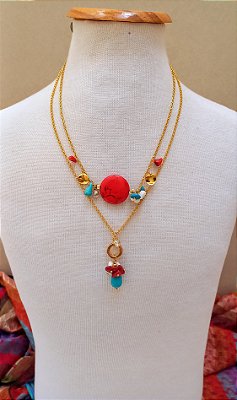 Colar Curto Bohochic.