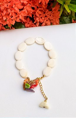 Pulseira Madrepérolas Cascalhos.