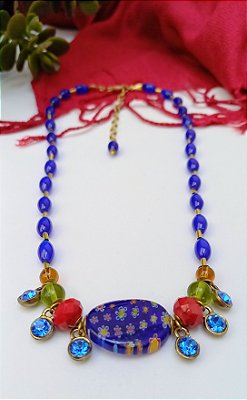 Colar curto Big Strass.