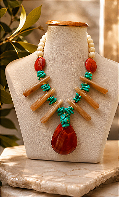 Maxi Colar Gota Laranja.