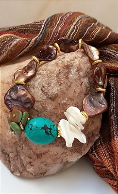 Pulseira Madrepérolas e Lascas.