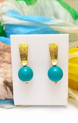 Brinco Turquesa Verde.