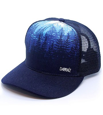 Boné Trucker Azul Aba Curva Nevada