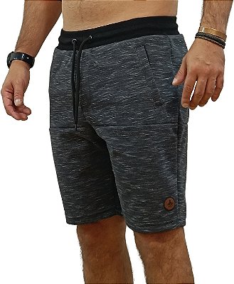 Bermuda Masculina Moletom Cinza Ray (curta)