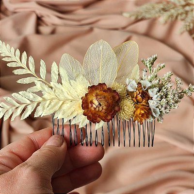 Pente de cabelo florido - Serenidade