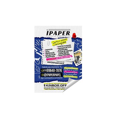 PANFLETOS COUCHÊ 90G SEM VERNIZ 100X140MM - APENAS FRENTE