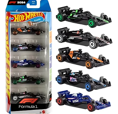 HotWheels Fórmula 1 Racing (Kit 5 carros)