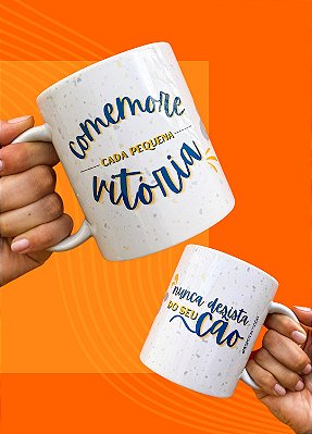Caneca "COMEMORE CADA PEQUENA VITÓRIA"