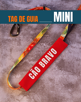 Tag de Guia MINI - "Cão bravo" (vermelha)