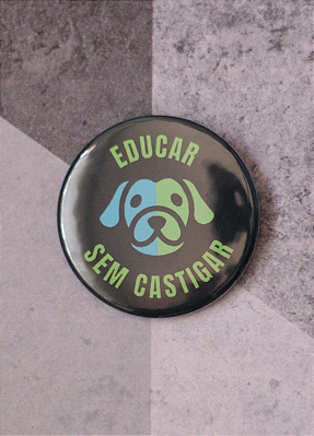 Bottom 4,5 cm - "EDUCAR SEM CASTIGAR"