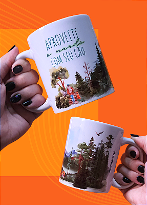 Caneca "APROVEITE O MUNDO COM SEU CÃO"