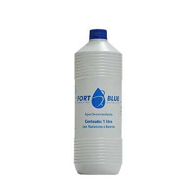 Bluelub Água Desmineralizada 1L (Caixa c/ 24 Und.)