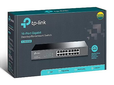 SWITCH 16 PORTAS TP-LINK TL-SF1016D 10/100MBPS - TP - LINK