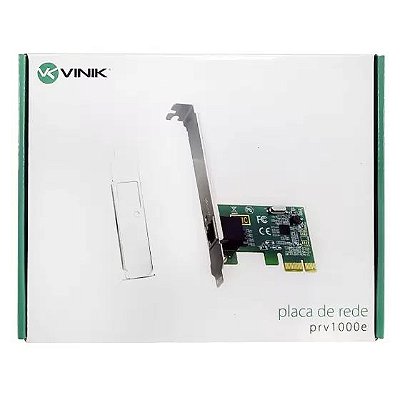 PLACA DE REDE PCI-E 1X - 10/100/1000MBPS GIGABYTE - PRV1000E - VINIK