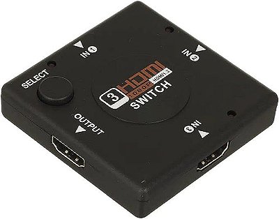 SWITCH ADAPTADOR HDMI 3 ENTRADAS/ 1 SAÍDA 1080P - KNUP