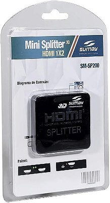 MINI SPLITTER SM-SP200 1X2 CX - SUMAY