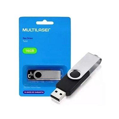 PEN DRIVE 2.0 16GB  TWIST - MULTILASER