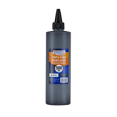 TINTA PARA MARCADOR QUADRO BRANCO 500ML PRETO - BRW
