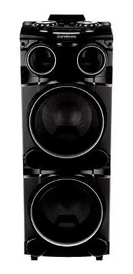 CAIXA DE SOM AMPLIFICADA 1500W 2X12 POL, BT/USB/SD, MARCA GRADIENTE, MODELO GCA103M POWER BASS, PRETA, BIVOLT