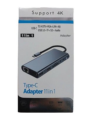 ADAPTADOR 11 EM 1 SUPORTE 4K