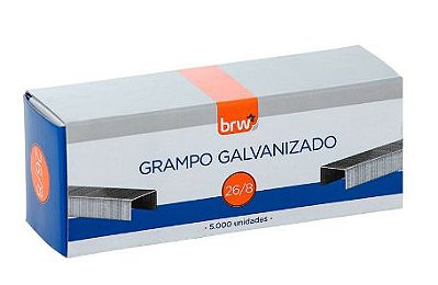 GRAMPO GALVANIZADO 26/8 5.000UN GR2608 - BRW