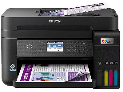 IMPRESSORA MULTIFUNCIONAL TANQUE DE TINTA COLOR WIFI, MARCA EPSON, MODELO ECOTANK L6270,  PRETA, BIVOLT
