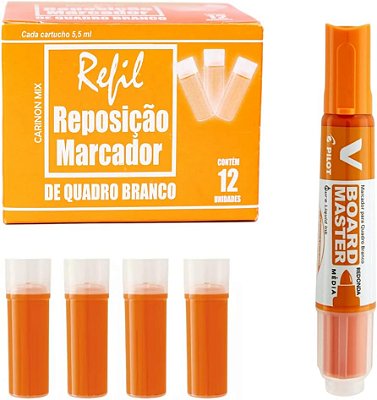 MARCADOR PARA QB VBOARD MASTER CX C/12UND PILOT - LARANJA