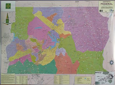 MAPA PERIODICO DISTRITO FEDERAL LAMINADO REF.: 4124 - MULTIMAPAS