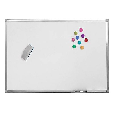 QUADRO BRANCO MAGNETICO FORMICA ALUMINIO A 120X090CM COD.: 8045 - STALO