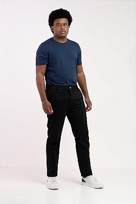 Calça Masculina Alfaiataria Acetinada Slim Preta Art Andrews PATALOO