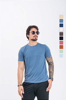Camiseta Tech Slim Masculina Viscolycra Easy Care PATALOO