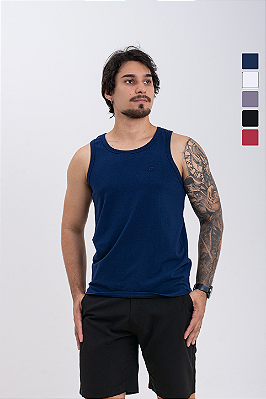 Regata Masculina Slim Algodão Elastano PATALOO