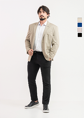 Blazer Masculino Slim Tech Flex Alfaiataria Docthos