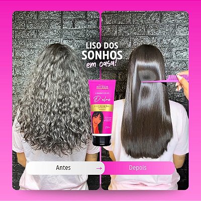 Alinhamento D'elas Progressiva - Liso de Salão em Casa