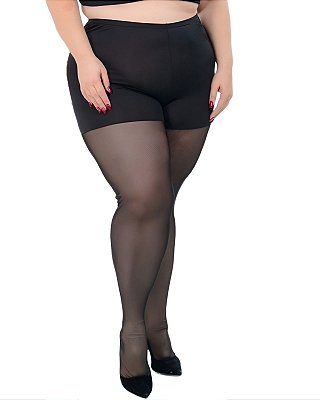 Meia Calça Plus Size - Tule